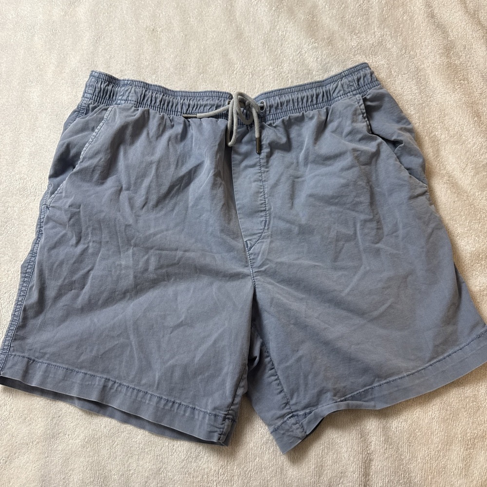 American Eagle Shorts Mens M Blue Flex Elastic Drawstring Waist Twill